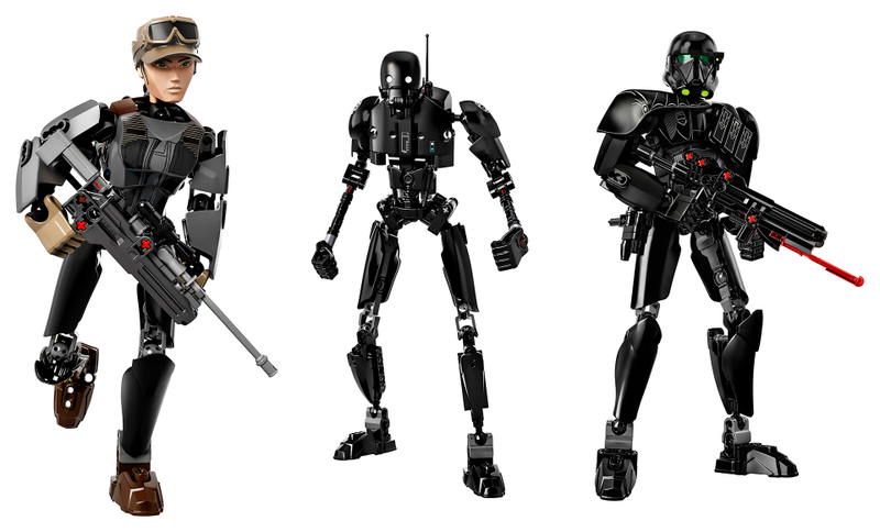 75119 - Sergeant Jyn Erso / 75120 - K-2SO / 75121 - Imperial Death Trooper $24.99 each.